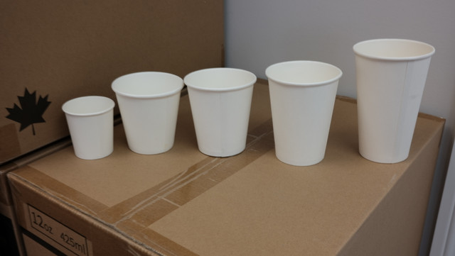 Single wall paper cups (DISCOUNT) in Storage Containers in Markham / York Region - Image 2