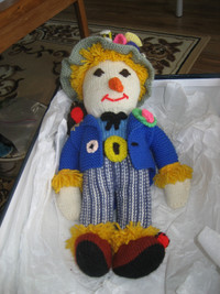 Halloween - Handknit Scarecrow Doll