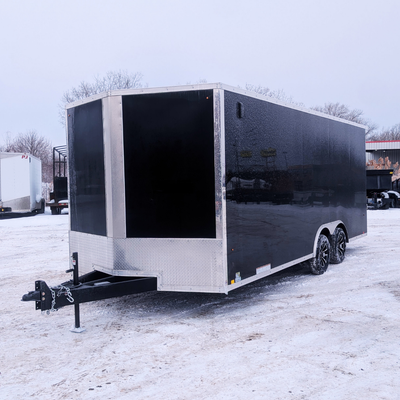 The OB85X20TE2 refers to the Pace American Outback 8.5x20 Tandem Axle Car Hauler, a 20-foot enclosed...