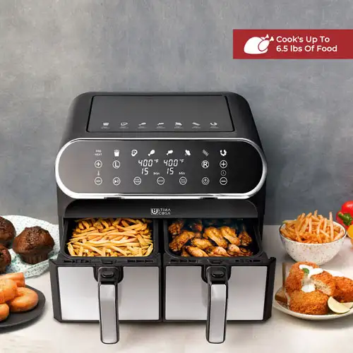 Ultima Cosa Digital Dual Basket Air Fryer8L/8.5QT $99.00 No Tax62863273834115121