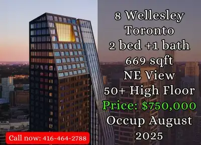 ️ 8 Wellesley Condos by CentreCourt Address: 8 Wellesley St W, Toronto, ON M4Y 1G7 ️ Community: Bay...