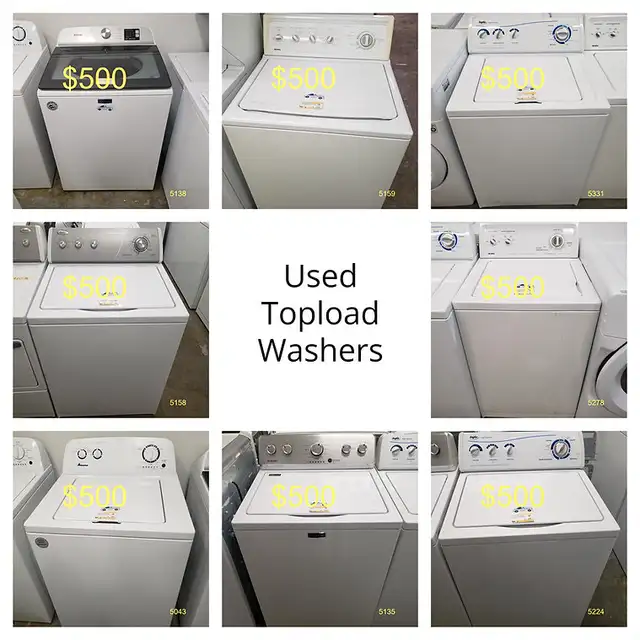 Topload & Frontload Washer Clear-out (Many Sets Available)62863277571587124