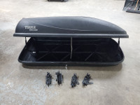 Thule roof top locking cargo box with hardware