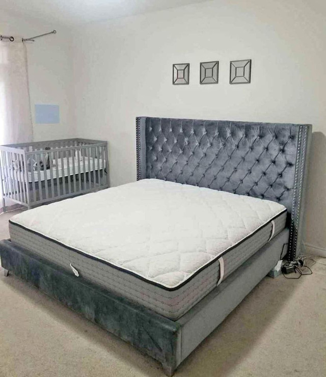 Brand new bed frame for sale cash on delivery dans Lits et matelas  à Sherbrooke