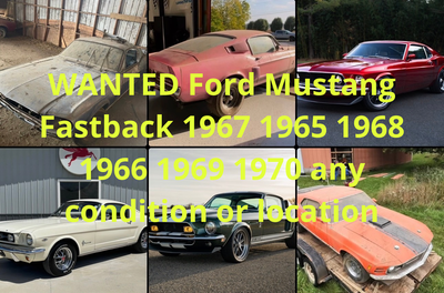 Hi, I’m looking to buy for myself an old vintage Ford Mustang Fastback 1967 1968 1969 1970 1965 1966...
