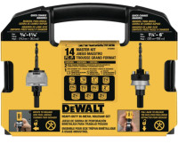 DeWalt 14 pc master Hole Saw kit. New