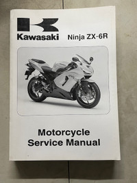 Sm293 Kawi Ninja ZX-6R ZX636  Motorcycle Service Manual