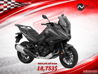 La Honda NT1100 2026 est une moto routière sport-touring haut de gamme conçue pour offrir polyvalenc...