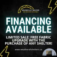 NOW OFFERING FINANCING