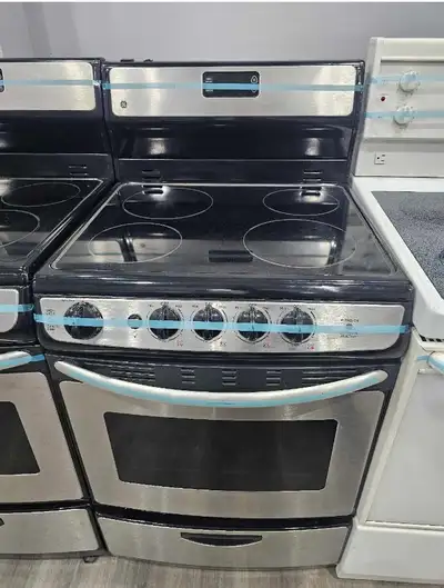 Apartment Size GE 24" Stainless Steel Electric Ceramic Top Stove, View more