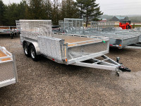 2024 Aluminum 7×14 tandem - Side Load Ramp