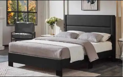 Pristine Queen Bed Frame + Mattress Set – Like New, Very Comfort, View more