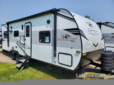 Jayco Jay Flight toy hauler 236TH highlights: 5' 11in.in. Cargo Area 7'3in.in. Cargo Door Width 7' R...
