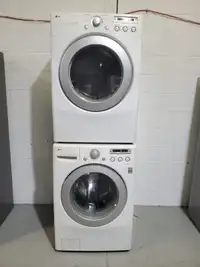 LG Washer Dryer stackable 27″ DLE2050W & WM2050CW Used