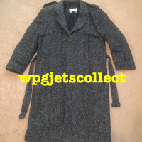 MEN'S COAT - TIP TOP CLUB INTERNATIONAL GREY/BLACK COAT. New.