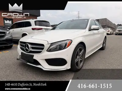 2016 MERCEDES BENZ C 300 4MATIC, AMG APPEARANCE PACKAGE, NAVIGATION, PANORAMIC ROOF, REAR VIEW CAMER...