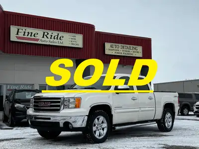 SOLD 2013 GMC Sierra 1500 SLT Crew Cab 4X4 6.2LTR V8 A/C Tilt Cruise Power windows Power locks Power...