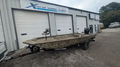 2026 Crestliner 2070 Retriever Jon Tiller Powered w Mercury 60hp Elhpt & Advanced Tiller Arm (troll...