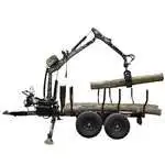 Iron Inventory Inc! Wallenstein log loading trailer off road and self contained Load Capacity: 5000...