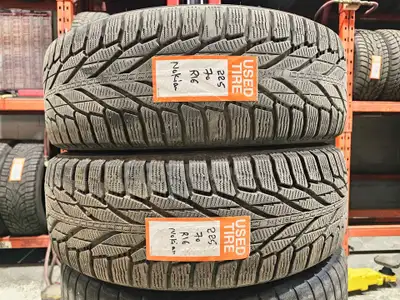 A pair of good used P225/70R16 Nokian Hakkapeliittar install and balance $200 Loose purchase $80 eac...