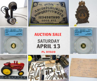 Saturday April 13th Online Auction!