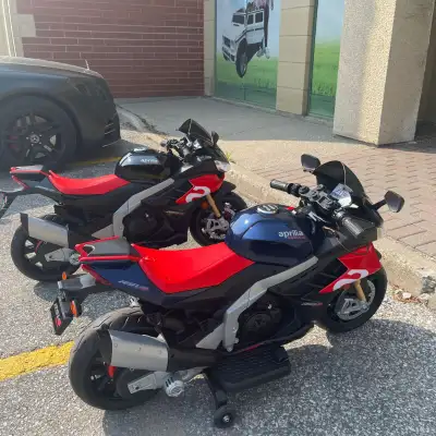 12V & 24V APRILIA RACE MOTORCYCLE BIKE FOR KIDS! RUBBER WHEELS, View more