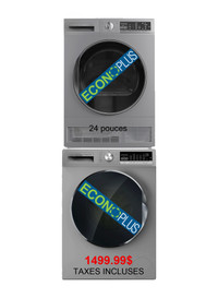 Econoplus méga vente! laveuse secheuse 24pc neuf à 1499.99$