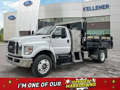 This FORD MEDIUM TRUCK F-650 has a trusty Regular Unleaded V-8 7.3 L engine powering it's polished t...