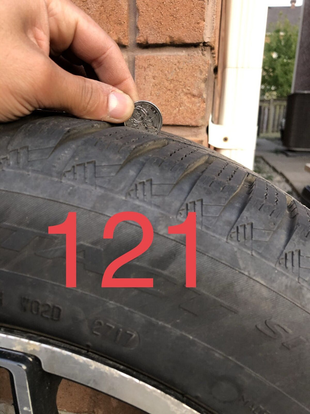 121: CONTINENTAL 255/50R19 WINTER TIRES ON ALLOY RIMS in Tires & Rims in Oakville / Halton Region - Image 2
