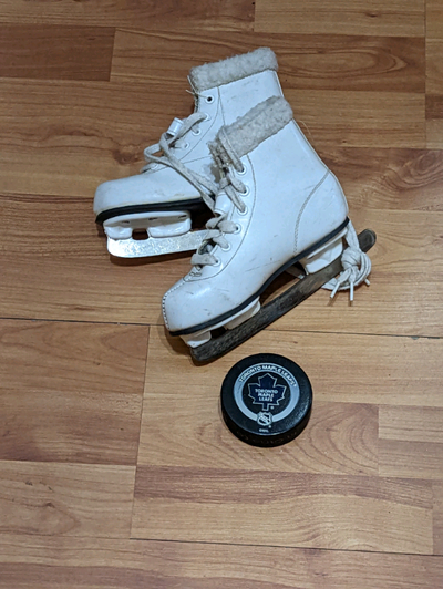 Cute Vintage Girls Skates - Furry Collar, View more