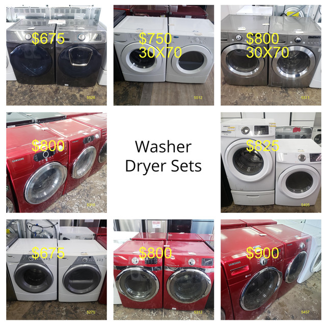 Washer and Dryer sets - Over 50% off the price of New Appliances in Stoves, Ovens & Ranges in Edmonton - Image 2