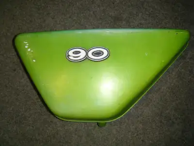I have parts for a Kawasaki G3 90. Green side cover. some wear marks, no cracks, all tabs present $...