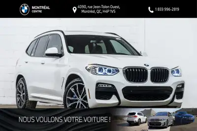 *English below* *Français:* Ce BMW X3 xDrive30i, provenant d'un seul propriétaire ayant effectué l'e...