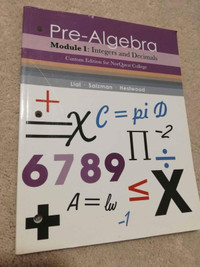 Pre-Algebra Module : Integers And Decimals Book