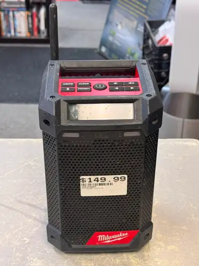 Milwaukee 12V Lithium-Ion Cordless Bluetooth/AM/FM Jobsite Radio, View more