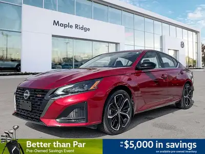 Experience driving with confidence in this 2025 Nissan Altima SR. This striking red sedan, with only...