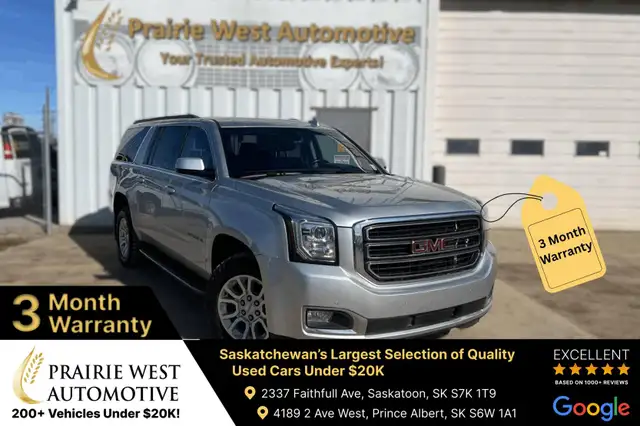 2017 GMC Yukon XL 4WD SLT | 7 Passenger|Command Start |Heated & 