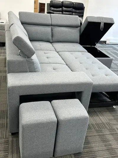 BRAND NEW NAYRA STORAGE SOFA BED(OPTION TO PAY ON DELIVERY), View more