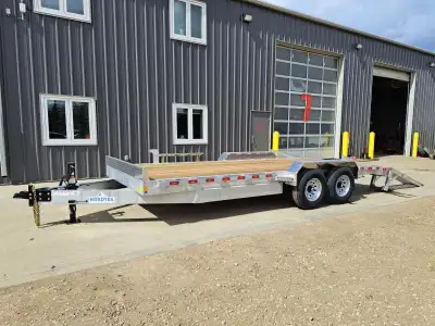 DELIVERY IN CALGARY & SURROUNDING AREAS AVAILABLE. 2025 Nordtek 82in. x 20' Aluminium Equipment Trai...