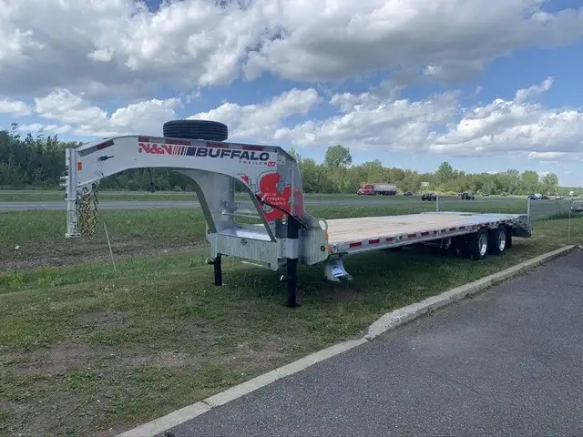2025 N&N BUF255G24K 30ft flatbed galvanized 12K axles in Cargo & Utility Trailers in Winnipeg - Image 8