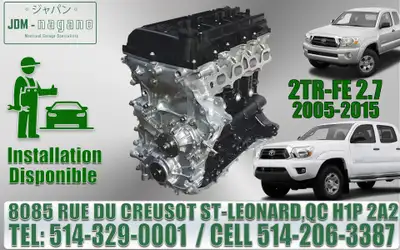 2005-2006-2007-2008-2009-2010-2011-2012-2013-2014-2015 Toyota Tacoma 2TR-FE 2.7 engine, Moteur Motor...