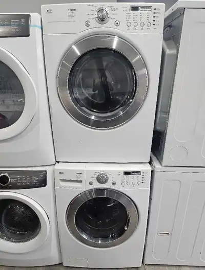 ONLY $795 LG 27" White Frontload Stackable Washer Dryer Set, View more