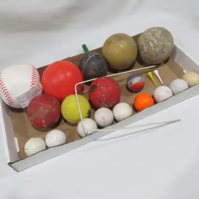 Older Different Size Balls For Sport or to Play With, View more