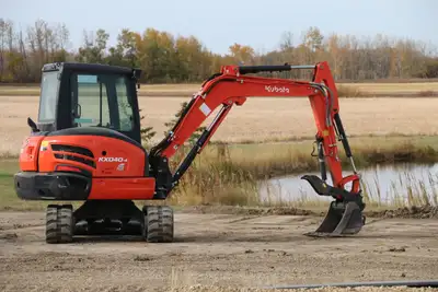 Kubota KX040-4 Mini Excavator – For Rent Year: 2023 Hours: 394.3 Serial Number: KBCDZ15CPP3A47970 20...