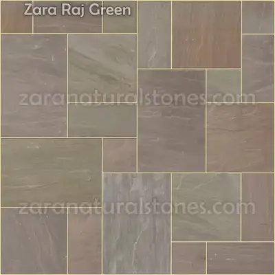 Raj GreenSquare Cut Flagstone Pavers - Thousands of sqft in stock with a wide selection of 30 plus c...