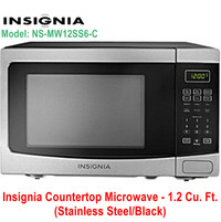 INSIGNIA 1.2 CU. FT. COUNTERTOP MICROWAVE (SS/B) - NS-MW12SS6-C