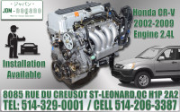 Moteur 2.4 Honda CRV 2007 2008 2009 K24A, 07 08 09 Engine Motor