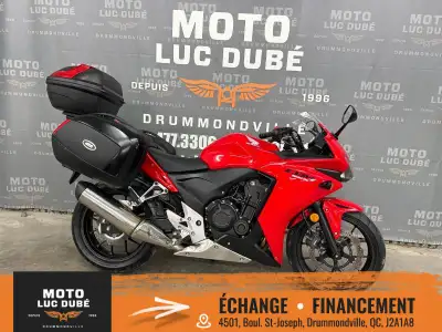 2015 Honda CBR500R ABS Honda CBR500R ABS 2015 35 914 KM MOTO IMMATRICULÉE RÉGULIÈRE À LA SAAQ FREINS...