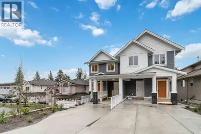 Unfurnished 3-bedroom, 3.5-bathroom half duplex located at 1162 Howse Place in Coquitlam, offering a...