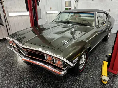 Chevrolet Chevelle SS 396 1968, transmission automatique, véhicule Restauré à neuf sur Rôtisserie. F...